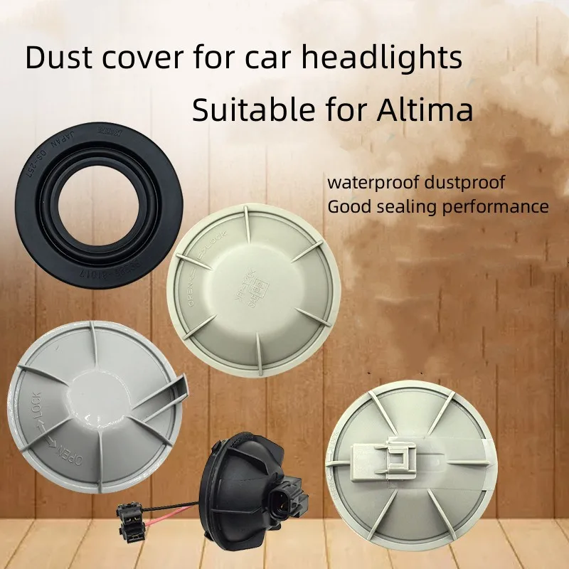 

Front Headlight Dust Cover For NISSAN 2004-2019 Altima a Dust Cover Rear Cover Sealing Ring Seal up Leak Proof