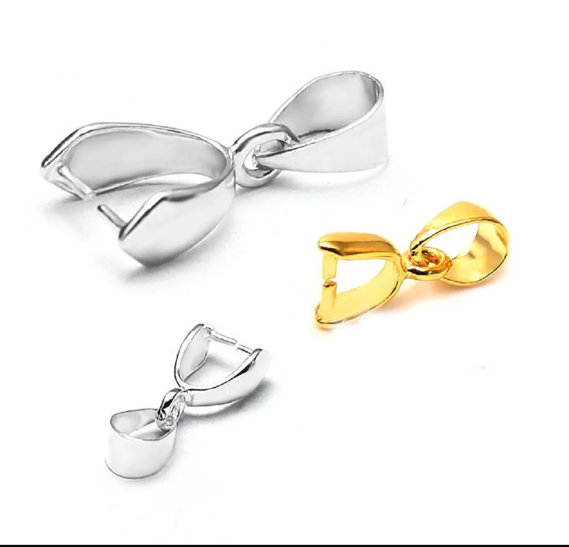 

Electroplating DIY metal jewelry accessories buckle crystal jade pendant melon seed buckle small and large