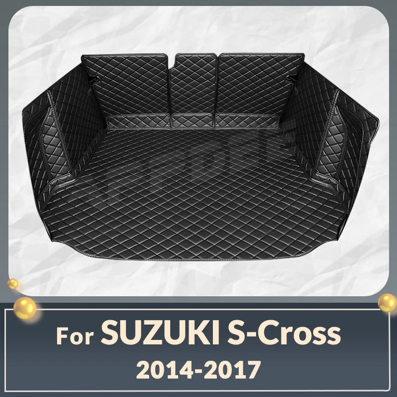 

Автомобильный коврик для багажника с полным покрытием для Suzuki S-Cross 2014-2017 16 15, автомобильный коврик для багажника, подкладка для груза, защитные аксессуары для интерьера
