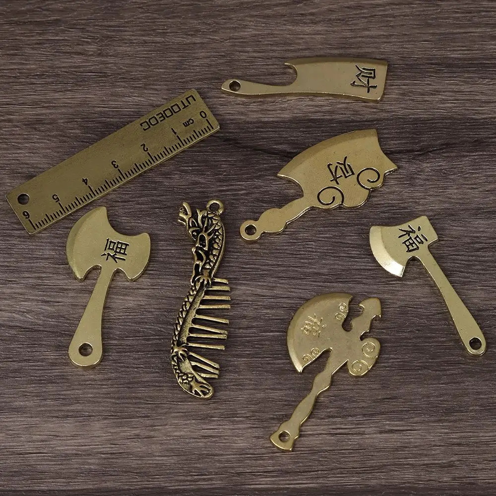 

Car Ornaments Desk Decoration Key Pendant Animal Ornament Sculpture Keychain Accessories Copper Miniatures Figurines