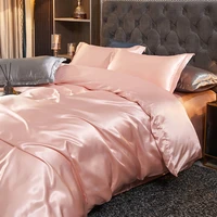 luxury rayon satin bedding set silky duvet cover set single double king size bedding kit 2pcs3pcs4pcs bed cover bed linen set