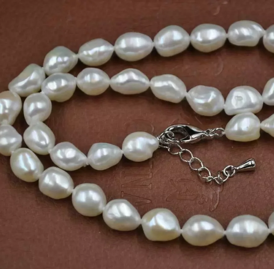 Новое ювелирное ожерелье из натурального 9-10 мм настоящего культивированного