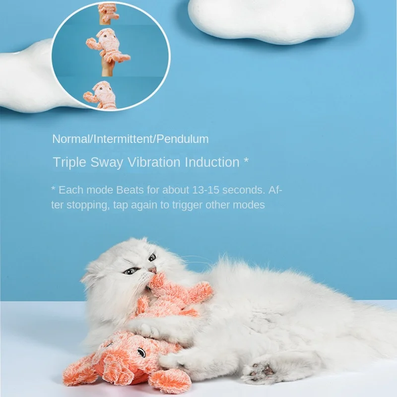 Товары для домашних животных Электрические прыгающие креветки Игрушка кошек