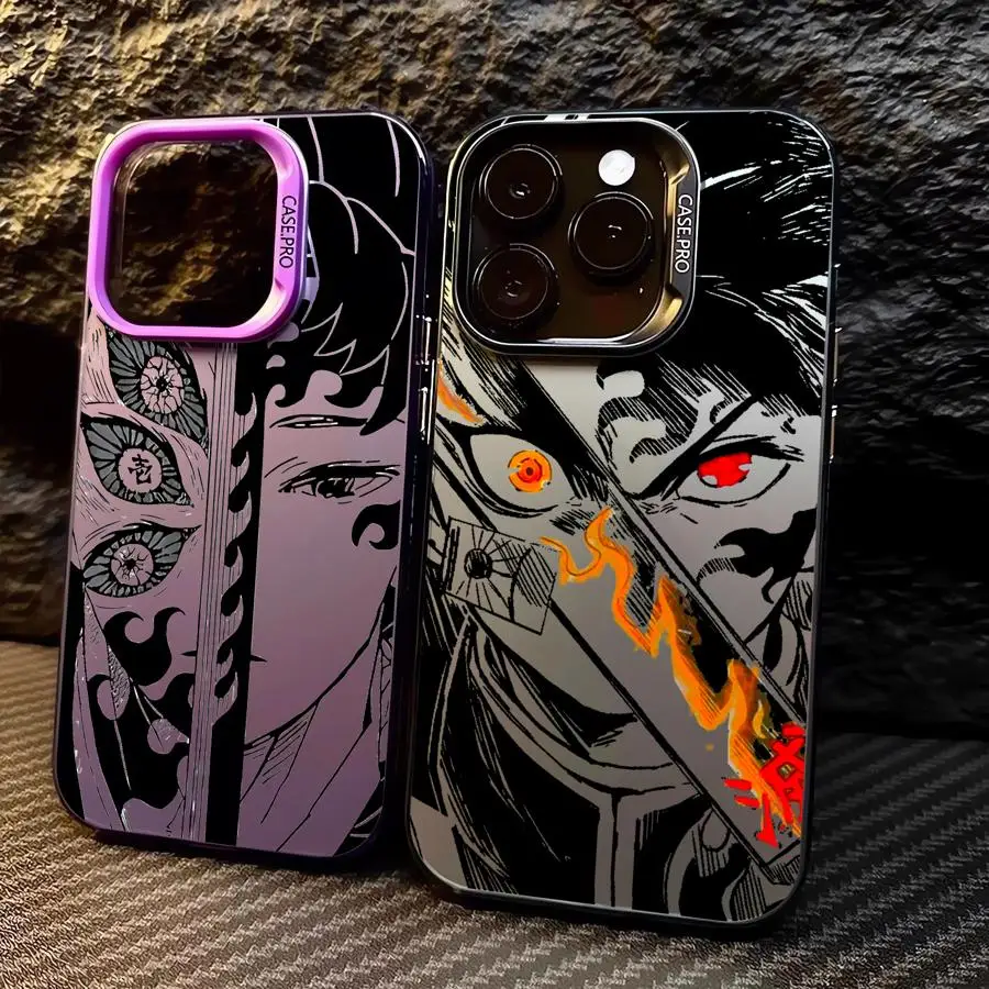 Чехол для телефона Demon Anime S-Slayer iPhone 15 16 Pro Max X 11 XS XR 13 12 14 Plus противоударный мягкий