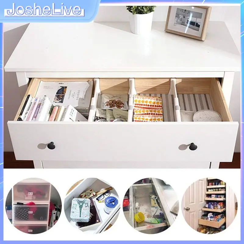 

Retractable Drawer Divider Multi-use Adjustable Drawers Partition Board for Home and Kitchen non-skid design install more firmer