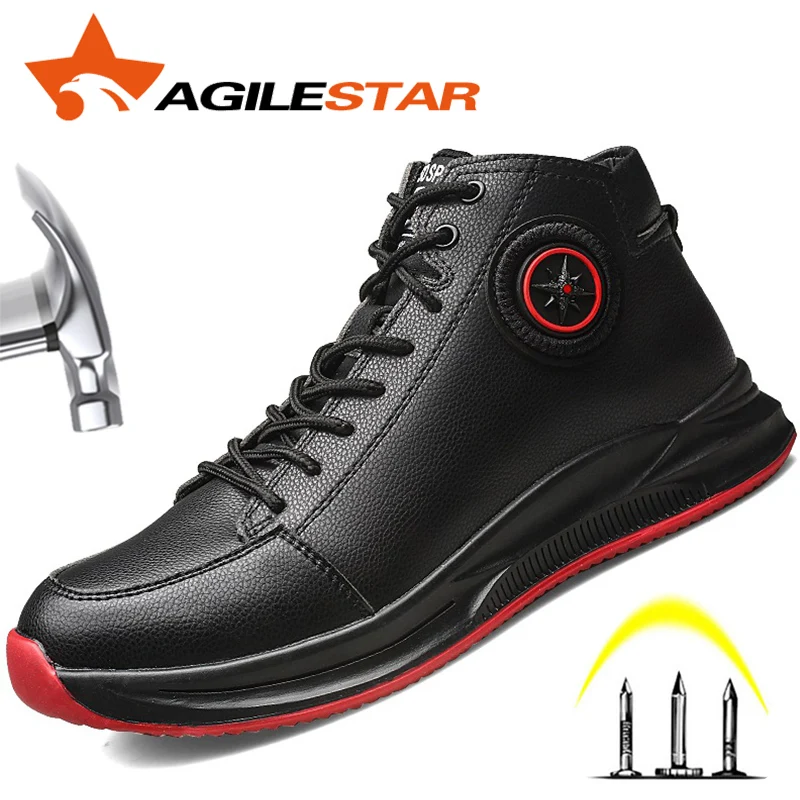

Work Shoes With Steel Toe Safety Martin Boots Industrial Men Office Boots Indestructible Anti Smashing Puncture Proof Protective