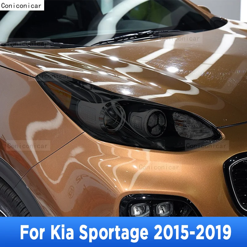

For Kia Sportage 2015-2019 Car Exterior Headlight Anti-scratch Front Lamp Tint TPU Protective Film Repair Accessories Sticker