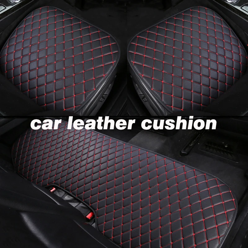 

Universal Size Car Seat Covers full set PU Leather Seat Cushion Front Rear Back Seat Protector mat Auto Interior Accessories