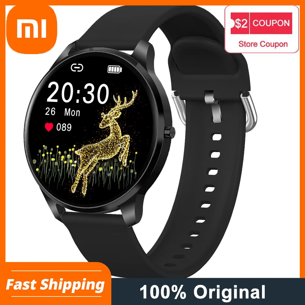 

Xiaomi lw29 smart watch woman pedometer waterprol call fitness sleep tracker heart rate monitoring sports watch male smartwatch
