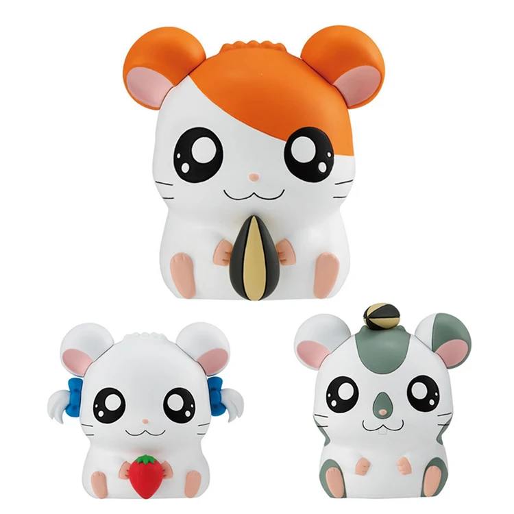

Japan Anime BANDAI Cashapon Gacha Tramping Hamtaro Capsule Toy Gashapon Gacha Hamster Figure