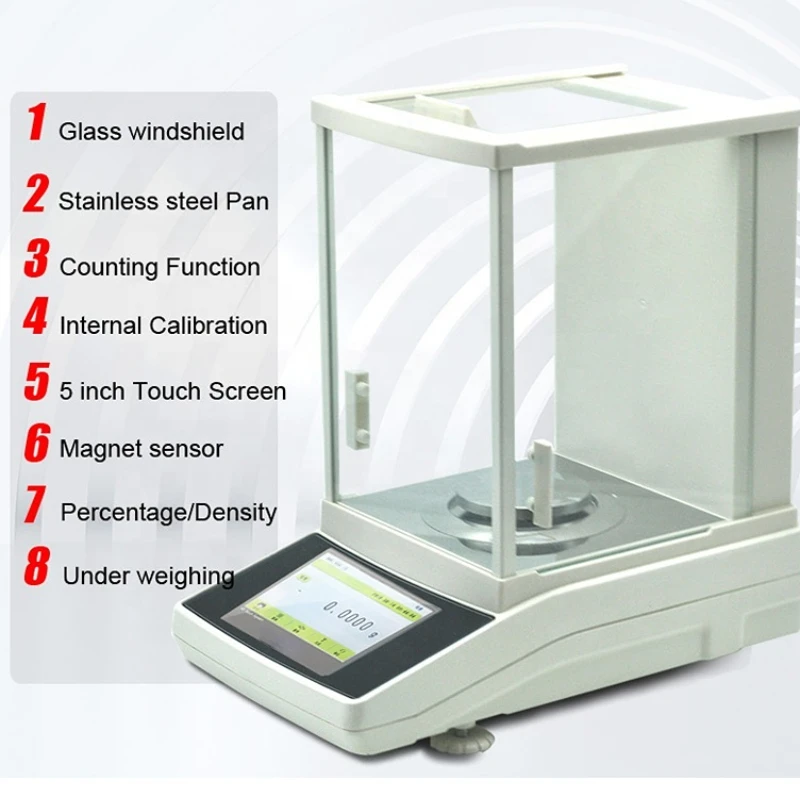 

4-bit 220g 0.1mg Gold Automatic Calibration Electronic Scale