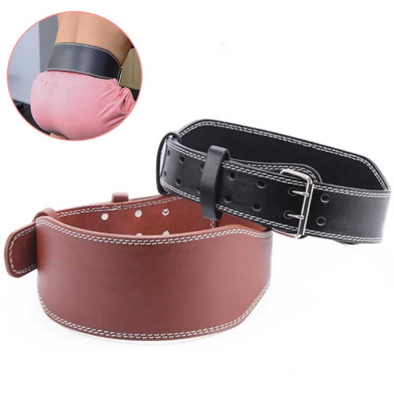 

Leather Weightlifting Squat Belt Gym Fitness Barbell Powerlifting Back Support Protective Gear Training Weight Lifting Belt