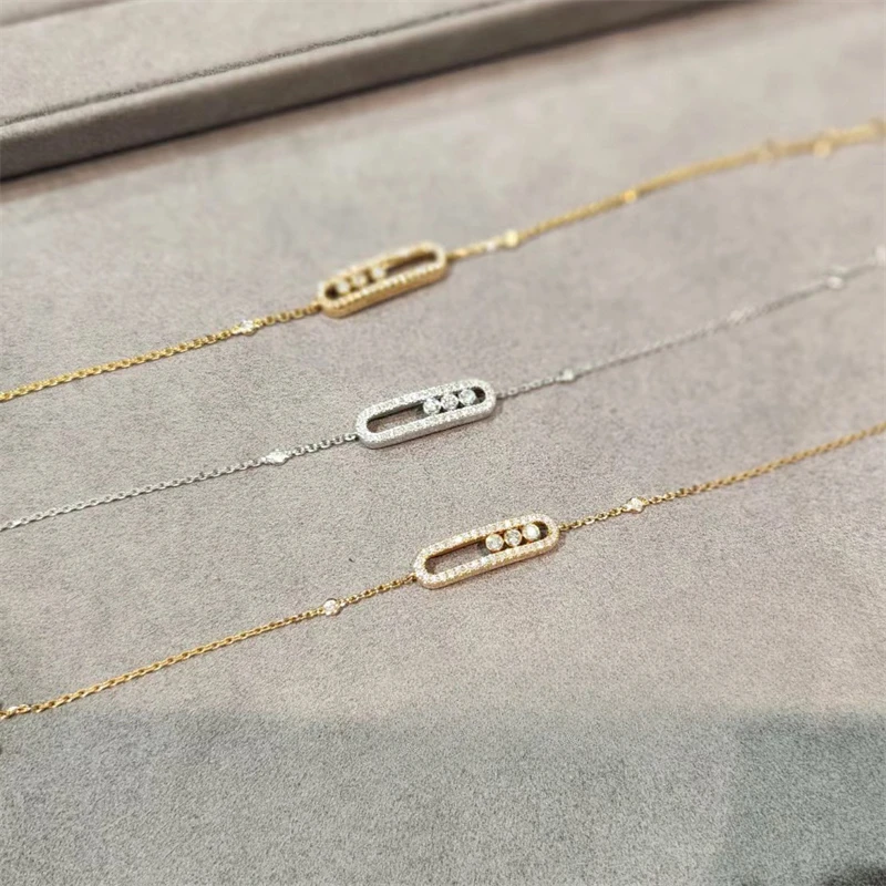 Европейский и американский модный геометрический браслет с кристаллами Женский