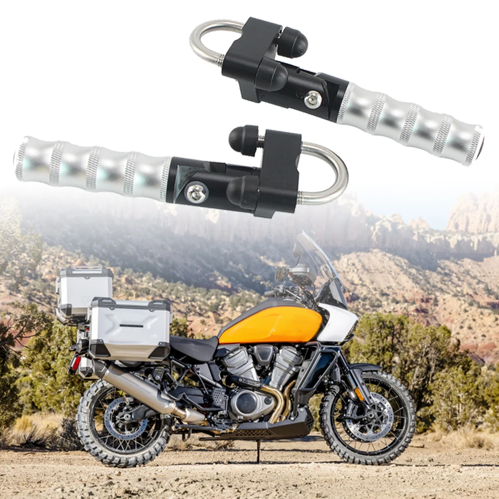 

22MM-28MM Bar Lazystep Highway Folding Footrests For Harley Pan America 1250 Special For Royal Enfield Himalayan For CSC RX4 Adv