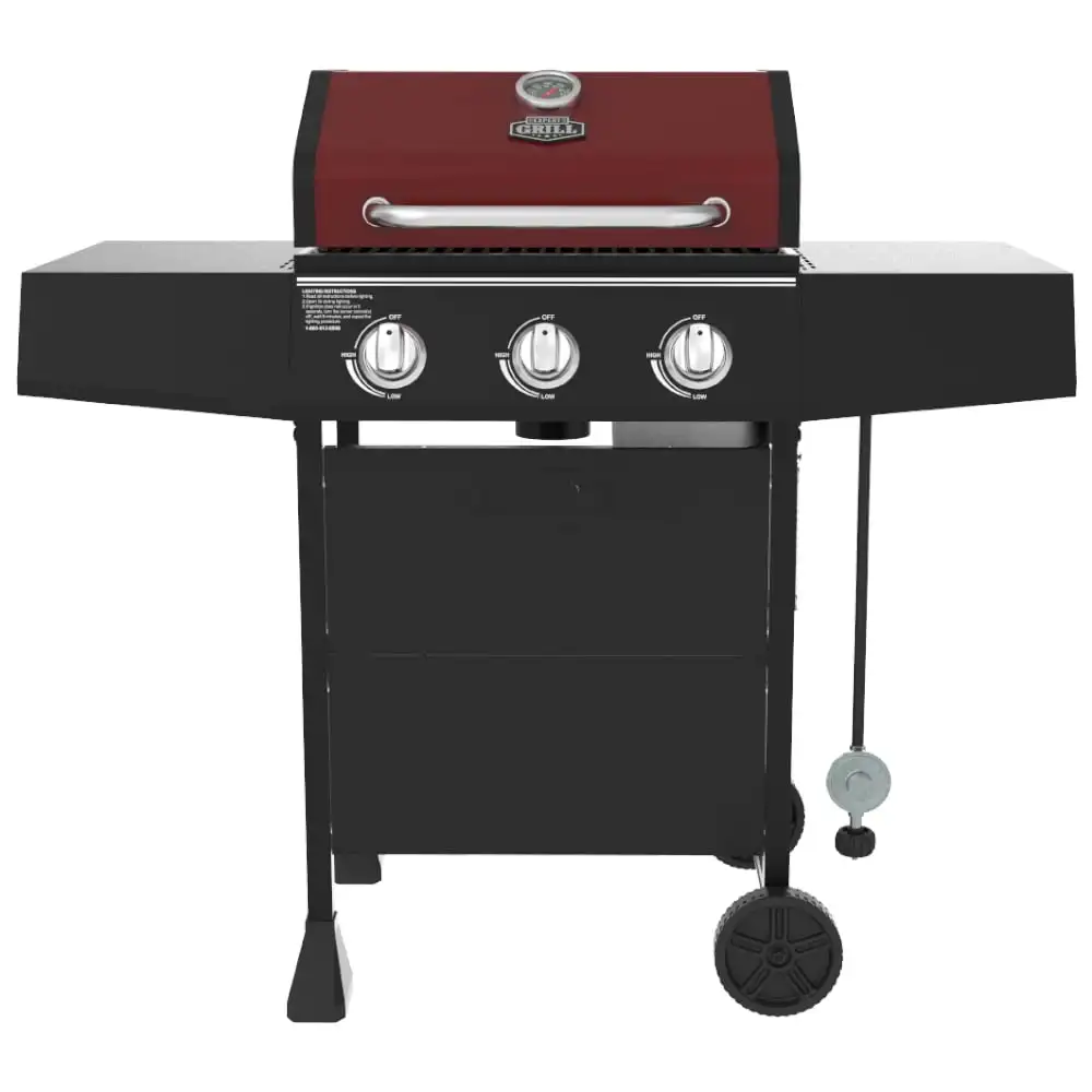

Expert Grill 3 Burner Propane Gas Grill in Red