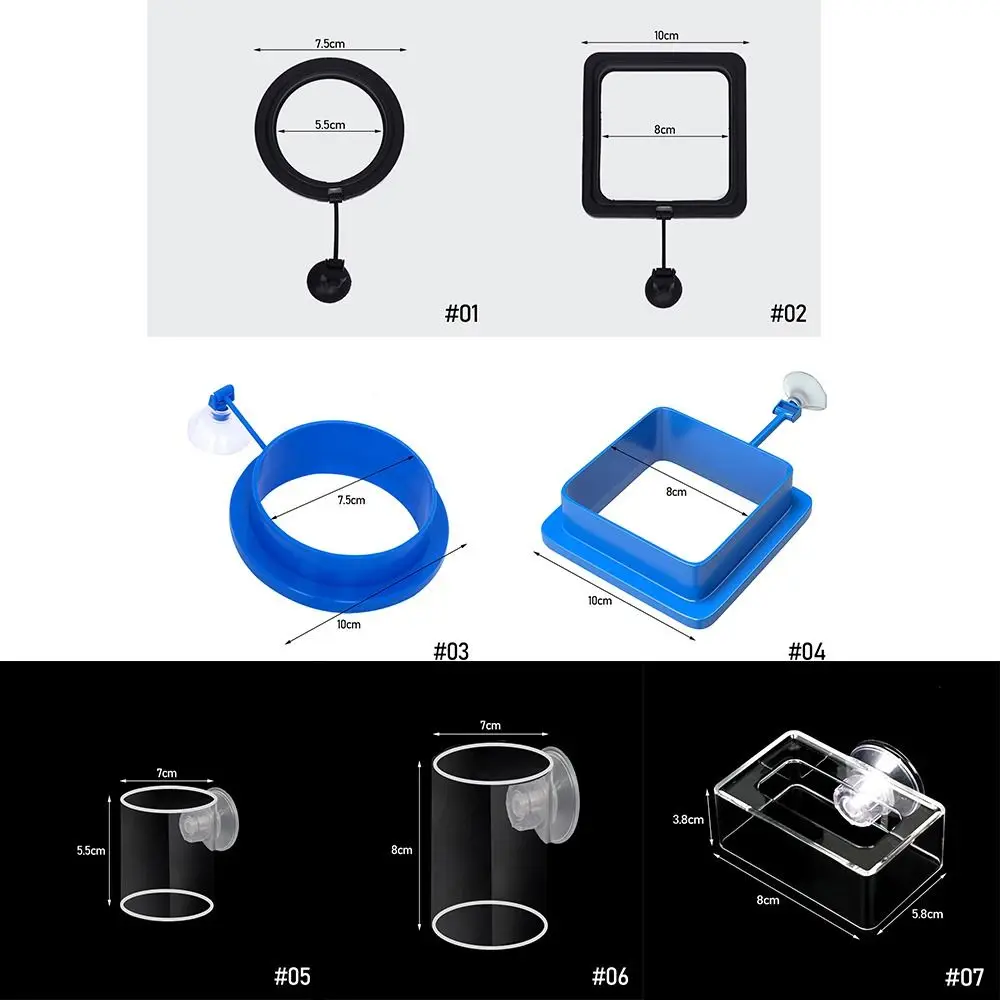 Прочная пластиковая самоплавающая фиксированная точечная кормушка квадратная
