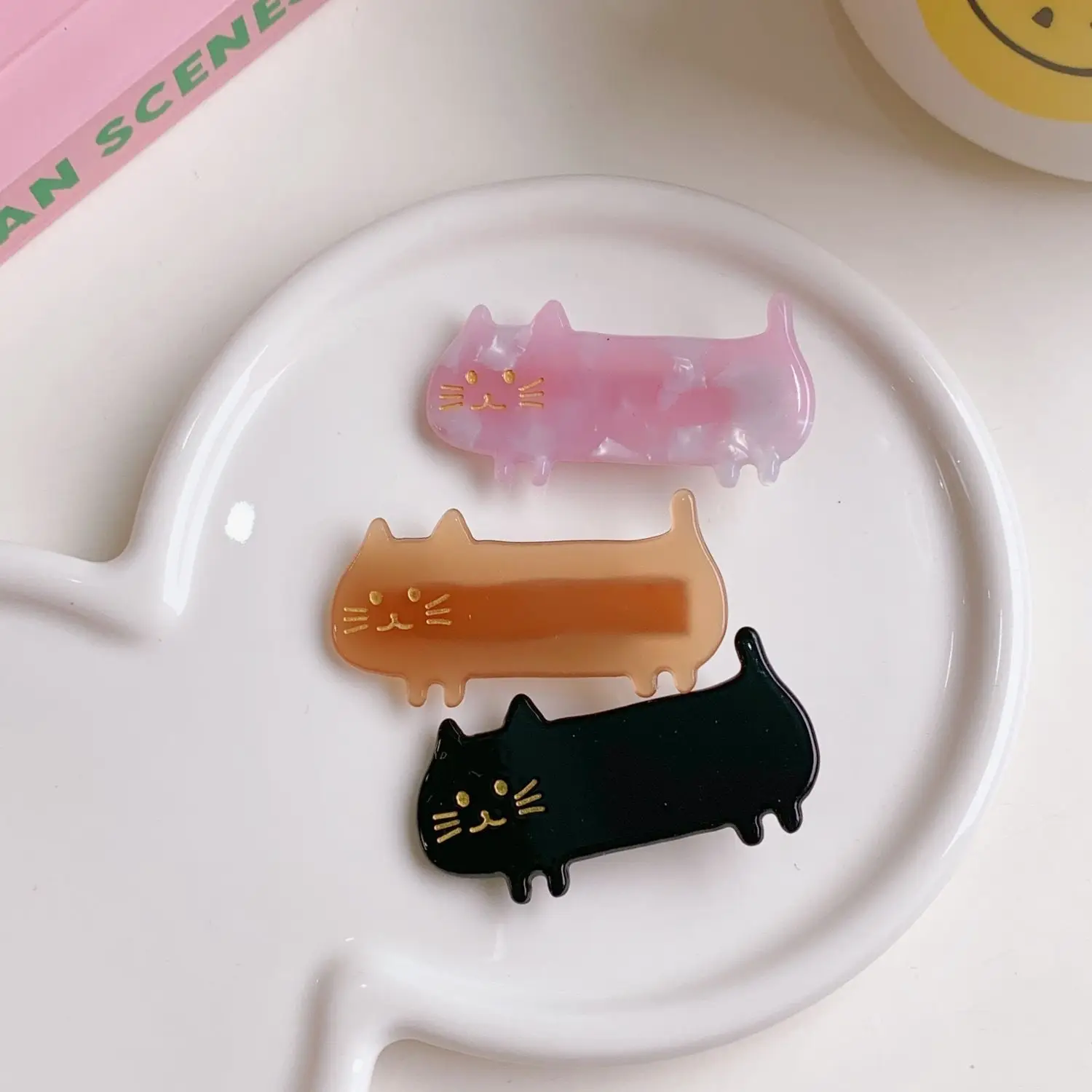 

Sweet Cute Cat Hair Accessories Plastic Girls Korean Style Hairpins Hair Clips Hair Accessories Women Barrettes