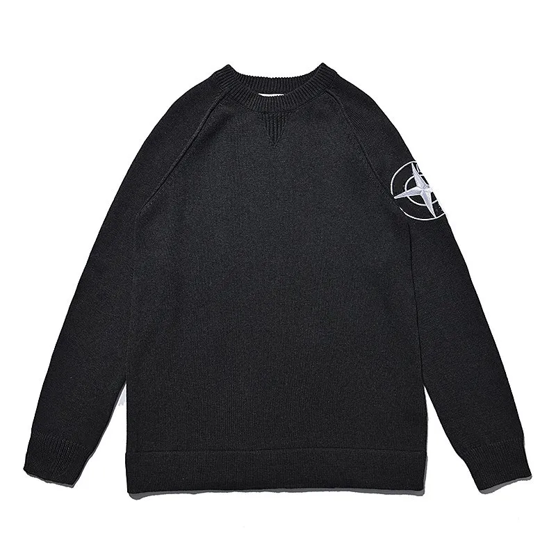 

KND Stone Sweater Men's 514b7 Geelong Wool with Embroidery