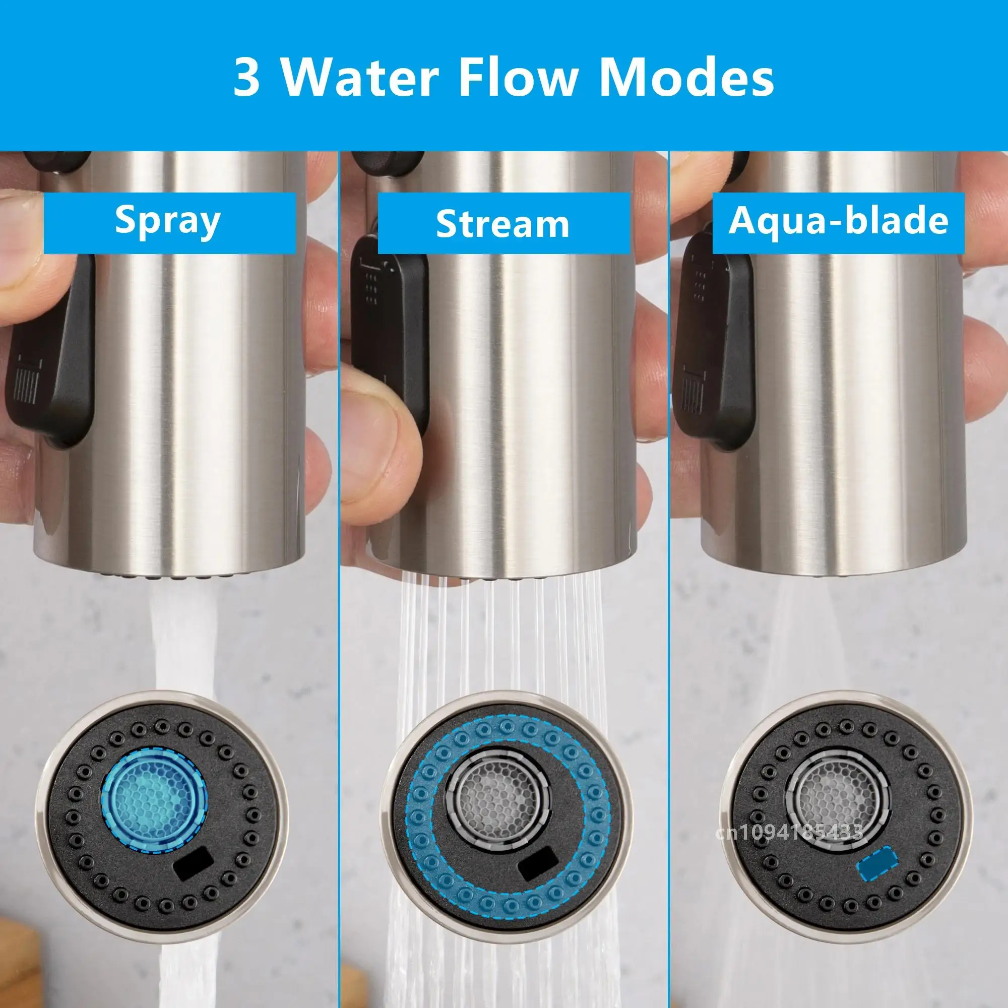 SKOWLL 3-функциональная насадка-распылитель для кухонной мойки замена головки