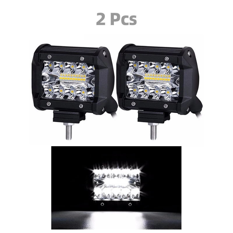 

4-дюймовый 60 Вт фургон автомобильный светодиодный рабочий фонарь 12 В 24 В высокой яркости прожектор внедорожный вспомогательный для пикапа Van Jeep SUV