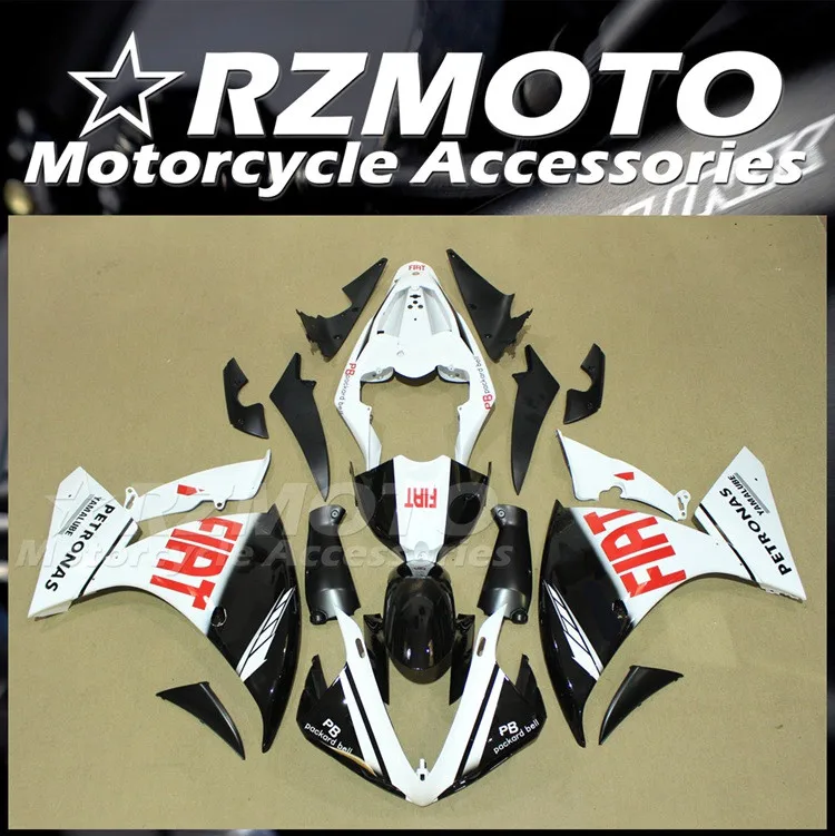

Injection Mold New ABS Whole Fairings Kit fit for YAMAHA YZF-R1 2009 2010 2011 09 10 11 Bodywork set Black White