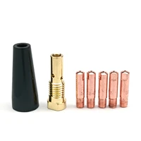 0 60 80 91 0 mig mag gasless flux cored welding torch gun contact tip nozzle shield holder gas diffuser