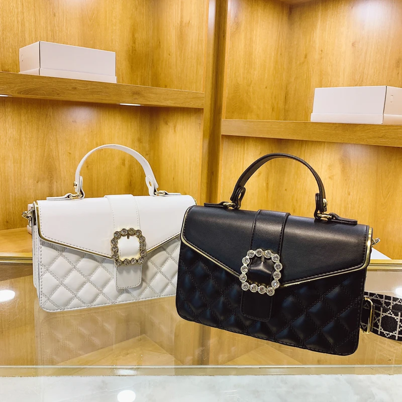 Diamonds Cover Shoulder Bag Women Handbags PU Luxury Designer Crossbody Bags Fashion Diamond Lattice Ladies Hand Bags 2023 New