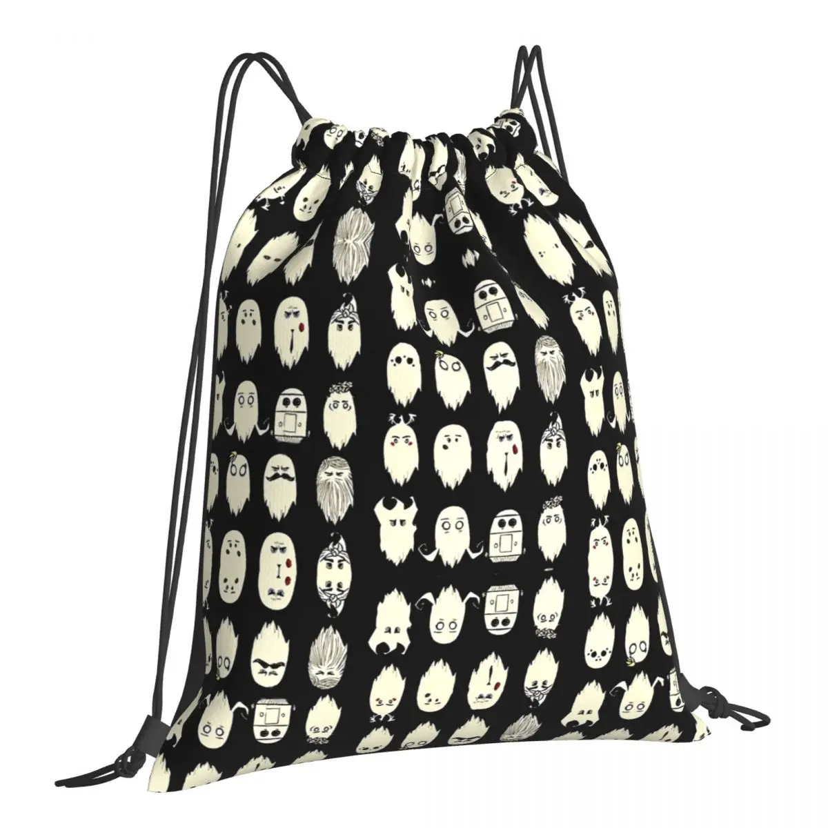 

DST Ghost Portable Shopping Drawstring Bags Riding Gym Shoes Storage Backpacks