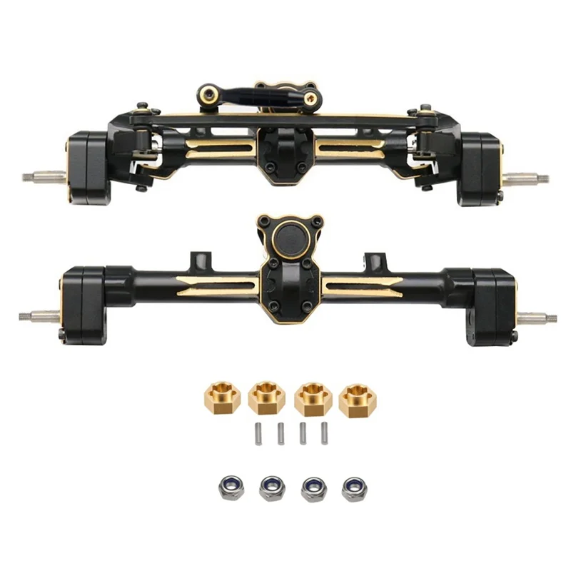 Brass Front and Rear Portal Axle for Axial SCX24 Gladiator JLU Bronco C10 Deadbolt 1/24 RC Crawler Car Upgrades Parts