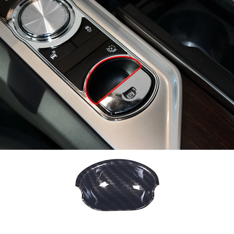 

ABS Carbon Fiber Electronic Handbrake Anti-Scratch Base Cover Trim For Jaguar XJ Jaguar XF 2008-2015 Car Accessories Kit