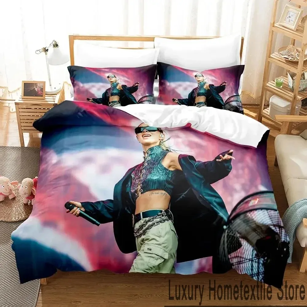 Фото 3D Print Rina Sawayama Singer Bedding Set Duvet Cover Bed Set Quilt Cover Pillowcase Comforter king Queen Size Boys Adult №3