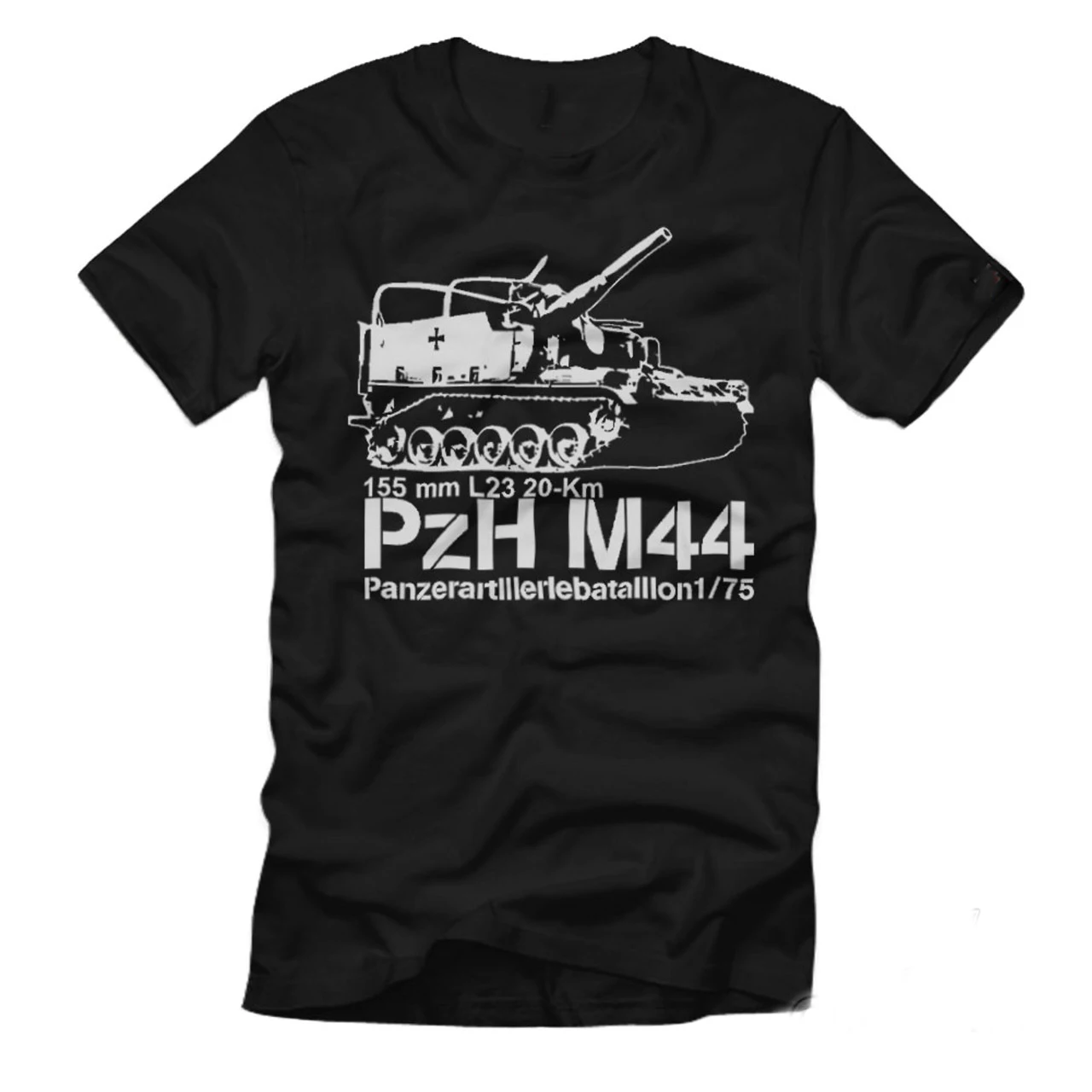 

Футболка PzArtBtl 75 PzH M44 для артиллеров Мужская хлопковая футболка с коротким рукавом и круглым вырезом, новинка