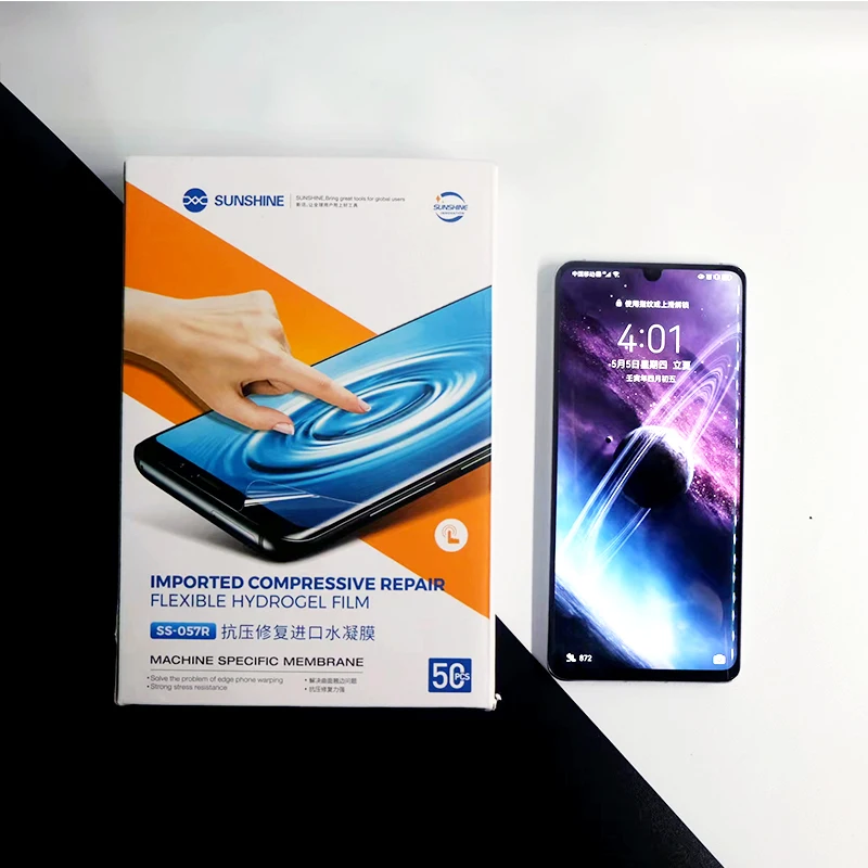 

Новая солнечная батарея, Гидрогелевая пленка для ремонта, умная режущая машина для телефона HUAWEI edge, без деформаций