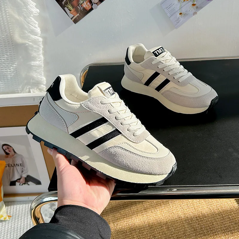 

Luxury Women Shoes New Chunky Sneakers for Women Lace-Up White Vulcanize Shoes Casual Fashion Dad Shoes Platform Sneakers Basket