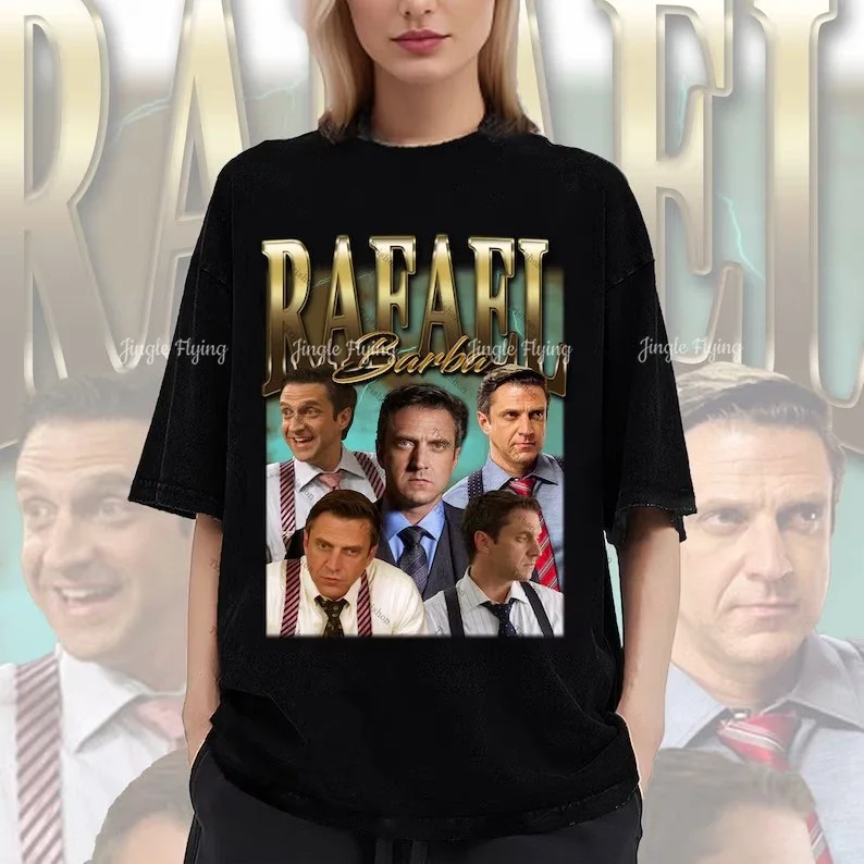 Рубашка в стиле ретро Рафаэфаэля Барба хлопковая футболка унисекс мягком