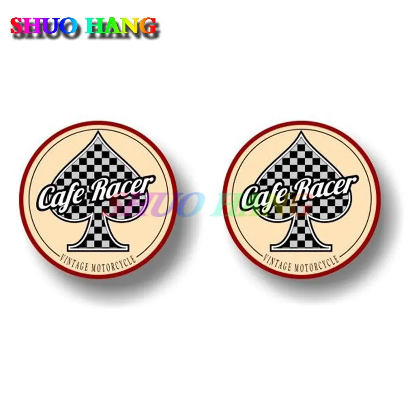 

Винтажные мотоциклетные наклейки 2xcafe RACER SPADE, стикеры Triumph, масляный бак двигателя, наклейка на автомобильный бампер, зеркало заднего вида, доска для серфинга, виниловые наклейки