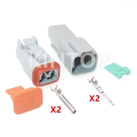 1 set 2 pins dt04 2p dt06 2s car connector assembly at06 2s at04 2p automobile waterproof wire harness socket