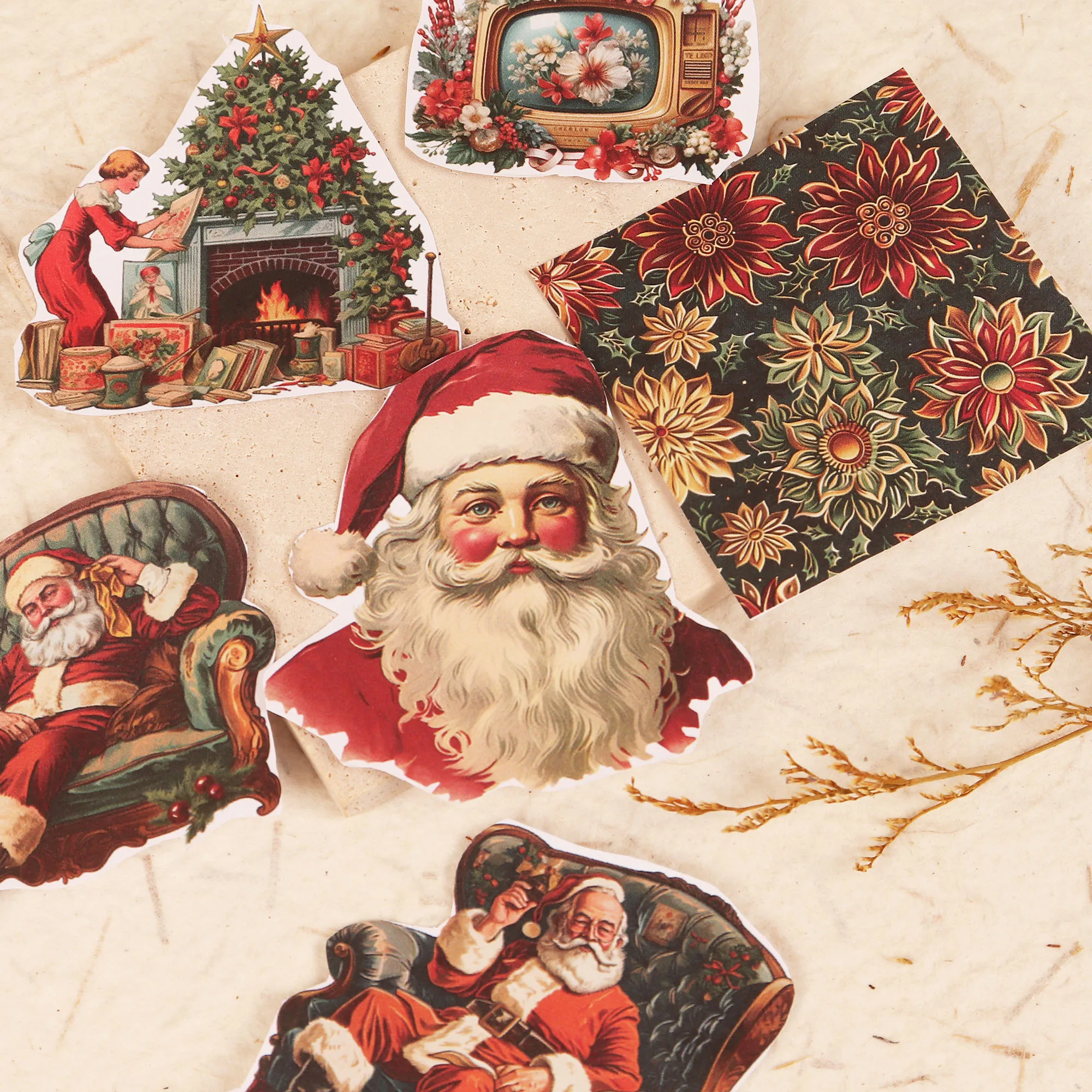 16 листов (202 рисунков) несклеящиеся декоративные бумаги формата А4 большого