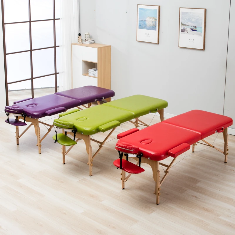 Массажный шезлонг для лица деревянные носилки профессиональное складное кресло