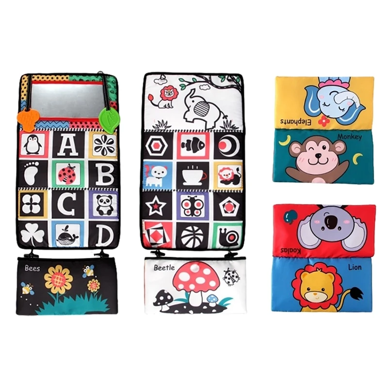 

Floor Mirror Developmental Baby Mirror Time Toys Activity Double High Contrast Baby Toy Infant Toys