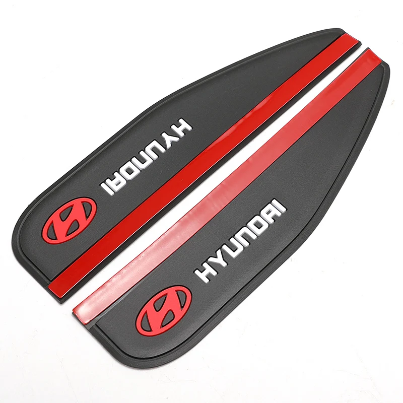 

2pcs Silicone Gel Car Rearview Mirror Rain Blades Anti Rain Visor For Hyundai Santa Fe Sonata Solaris Azera Creta I30 Ix25 IX35