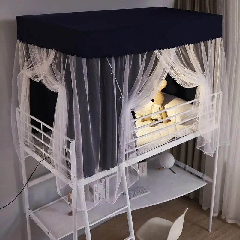 

Двухъярусные затемняющие занавески для кровати Nordic Style