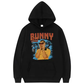 Rapper Bad Bunny Hoodies Regular Unisex Casual Loose Sweatshirts Men Women Fashion Hip Hop Hoodies Male Harajuku Tracksuit Tops