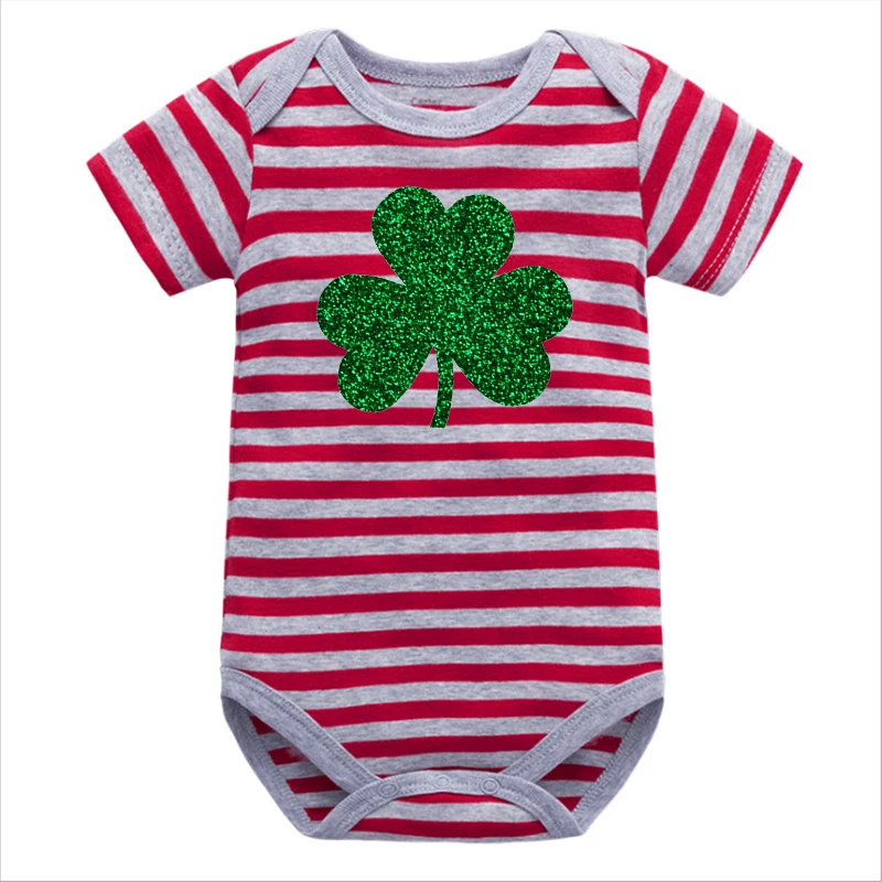 

Боди Shamrock в стиле St paфокусы, детская одежда для девочек, милая одежда для маленьких мальчиков, модная женская одежда