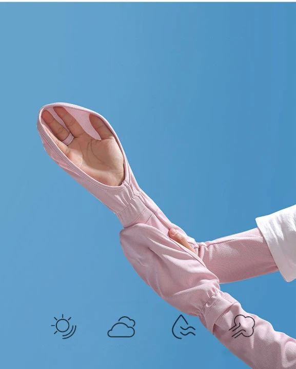 

Ice Silk Sleeve Sunscreen Cuff Gloves Anti-UV Ice Sleeve Arm Hand Sun Protect Sleeve Summer Loose Cool Driving Cycling Women Men