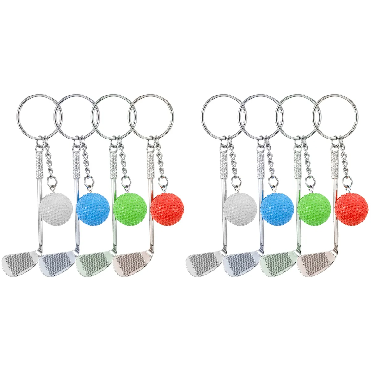 

8 pcs Keychain Decorative Key Chain Backpack Charms Lover Key Chain Gift