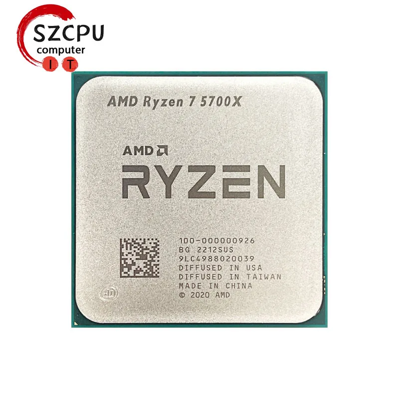 Процессор AMD Ryzen 7 5700X R7 5700X 3,4 ГГц 8-ядерный 16-поточный процессор 7 нм L3 = 32M 100-000000926 разъем AM4