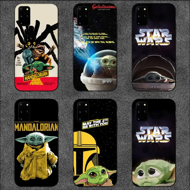 

Disney Baby Yoda Phone Case For Samsung Galaxy S10 S20 S21 Note10 20Plus Ultra Shell