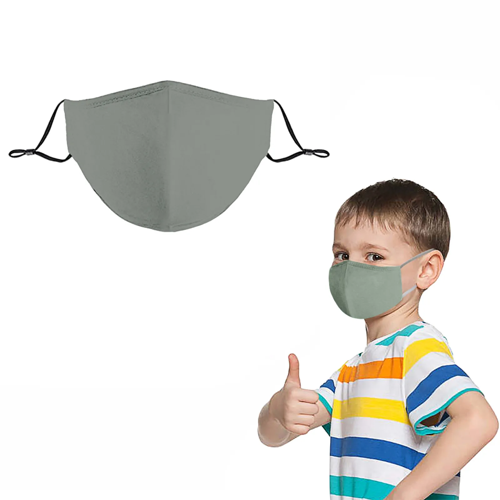 

Детская маска для лица для косплея на Хэллоуин, многоразовая Защитная детская моющаяся Регулируемая Маска для рта, хлопковые маски