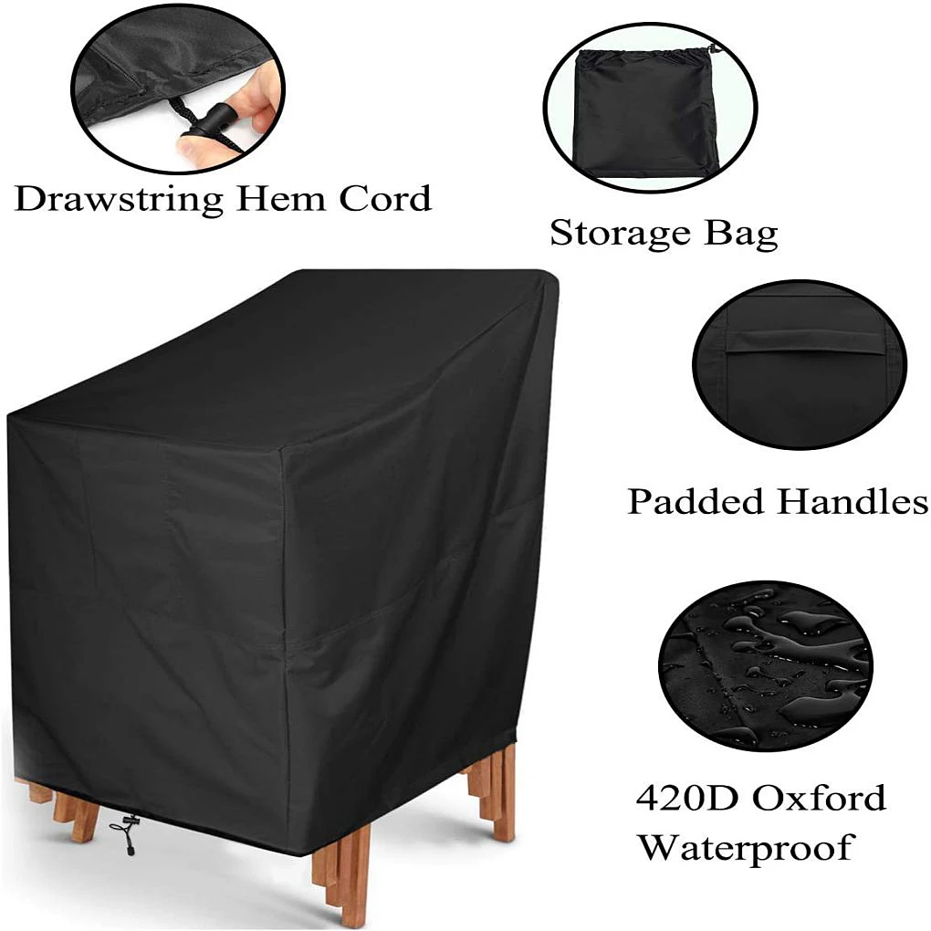 

Chair Cover Waterproof Dustproof Outdoor Garden Furniture Protector Foldable Beach Table Sofa Supply Outdoors Balcony Garden